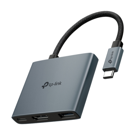 Hub USB-C 3-in-1, 1 x USB-C PD 100W, 1 x USB-A 5Gbps, 1 x HDMI 4K@60Hz - TP-Link UH3020C