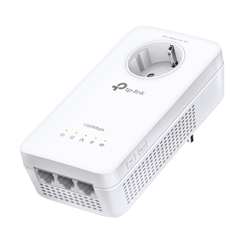 Powerline AV1300, Passthrough, Wi-Fi 5, AC1200 Dual-Band, 3 x RJ45 Gigabit - TP-Link TL-WPA8631P