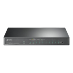 Switch 8 porturi PoE+ Gigabit, 1 x RJ45 Gigabit, 1 x Combo SFP/RJ45 Gigabit, Managed - TP-Link TL-SG1210MPE