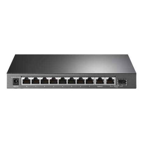 Switch 8 porturi PoE+ Gigabit, 1 x RJ45 Gigabit, 1 x Combo SFP/RJ45 Gigabit, Managed - TP-Link TL-SG1210MPE - imagine 2