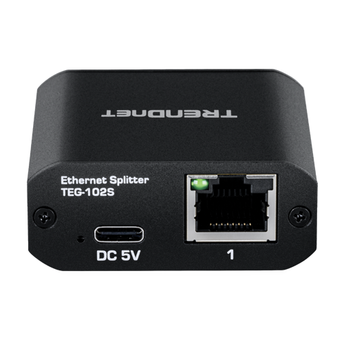 Splitter RJ45 Gigabit 1 IN, 2 OUT, USB-C - TRENDnet TEG-102S
