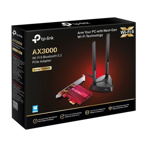 Adaptor PCI-E Bluetooth 5.2, Wi-Fi 6, AX3000 Dual-Band, 2 x Antene High-Gain - TP-Link ArcherTX3000E - imagine 2