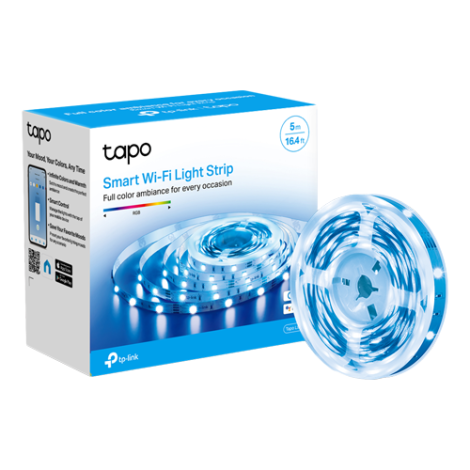 Banda LED RGB inteligenta, 5 metri, Wi-Fi, control de la distanta- TP-LINK Tapo TapoL900-5 - imagine 2