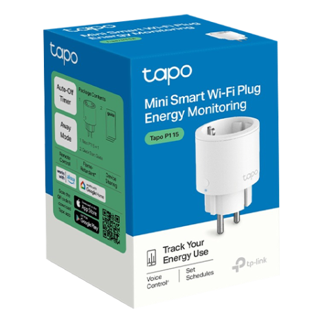 Priza inteligenta TP-LINK Tapo P115,(1 bucata) Wi-Fi, 3680W, 16A - TP-LINK TapoP115(1-pack) - imagine 2