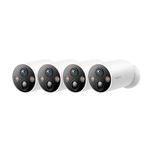 Kit 4 x Camera IP Smart Wi-Fi, 4MP, Baterie reincarcabila, Audio bidirectional, Alarma - TP-Link Tapo TapoC425(4-pack)
