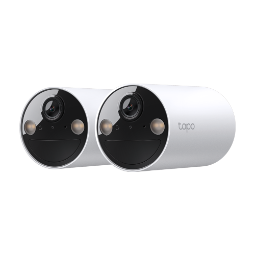 Kit 2 x Camera IP Smart Wi-Fi, 3MP, Baterie reincarcabila, Audio bidirectional, Alarma - TP-Link Tapo TapoC410(2-pack)
