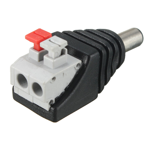 Conector de alimentare tata, 12V, cu terminal rapid SDC-KAT