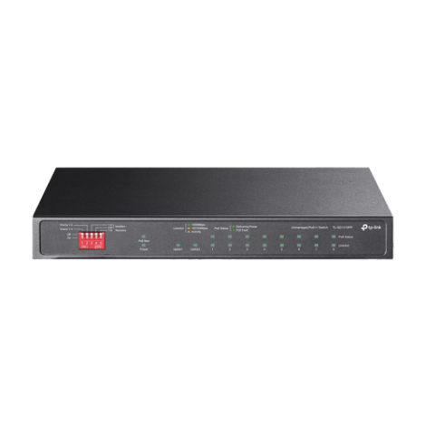 Switch 2 x RJ45 1G PoE++, 6 x RJ45 1G PoE+, 1 x RJ45 1G, 1 x combo RJ45/SFP 1G, Unmanaged - TP-Link TL-SG1210PP