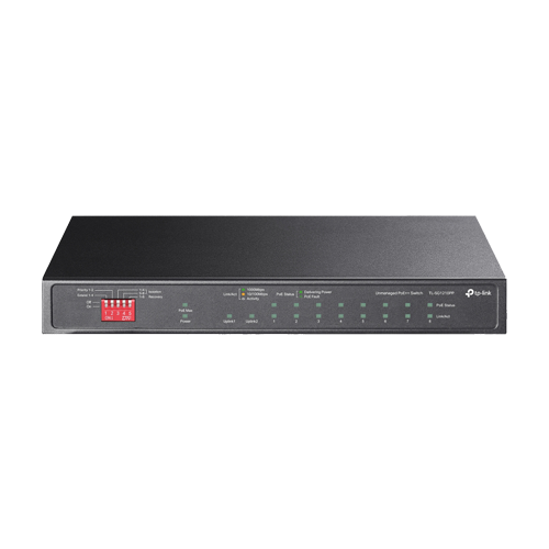 Switch 2 x RJ45 1G PoE++, 6 x RJ45 1G PoE+, 1 x RJ45 1G, 1 x combo RJ45/SFP 1G, Unmanaged - TP-Link TL-SG1210PP