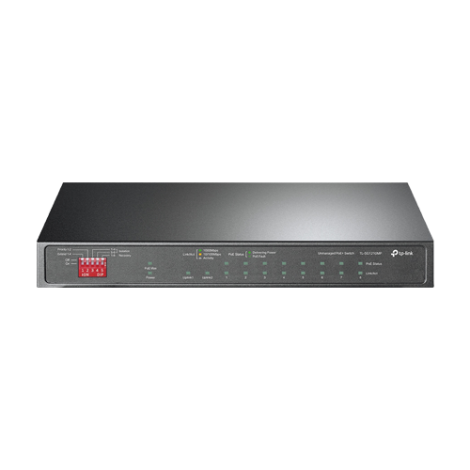 Switch 8 x RJ45 1G PoE, 1 x RJ45 1G, 1 x combo RJ45/SFP 1G, Buget PoE 123W, Unmanaged - TP-Link TL-SG1210MP