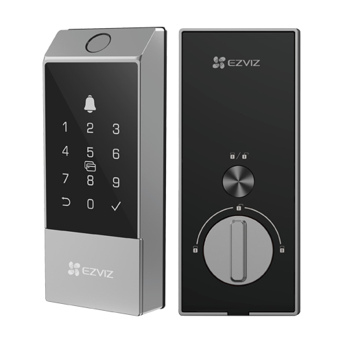 Yala inteligenta cu amprenta, multiple metode de deblocare, Wi-Fi, verificare status inchidere - EZVIZ CS-DL04(WBCP,M)