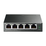 Switch 4 x RJ45 Gigabit PoE, 1 x RJ45 Gigabit, Buget PoE 65W, Easy Smart Managed - TP-Link TL-SG105PE