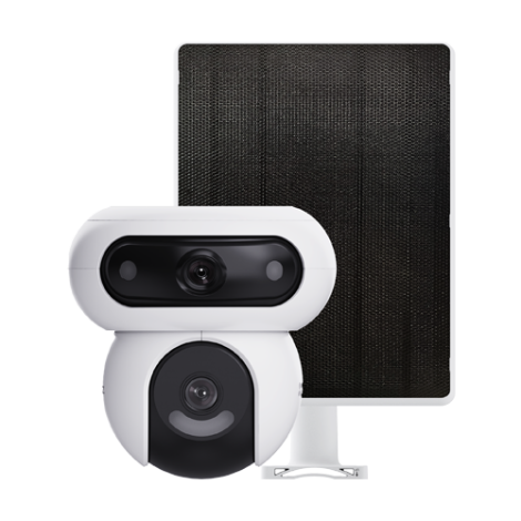 Camera IP PT Dual-Lens 4MP + panou solar 8W, Wi-Fi6, Baterie 10.400 mAh, Audio, IR 35M - EZVIZ CS-HB90/SP(2x4MP) - imagine 2