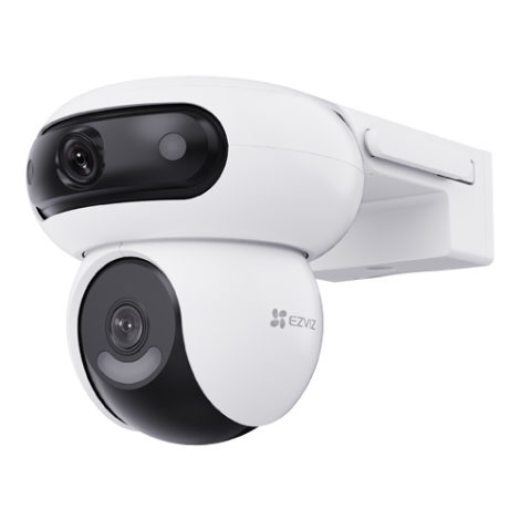 Camera IP PT Dual-Lens 4MP + panou solar 8W, Wi-Fi6, Baterie 10.400 mAh, Audio, IR 35M - EZVIZ CS-HB90/SP(2x4MP) - imagine 3