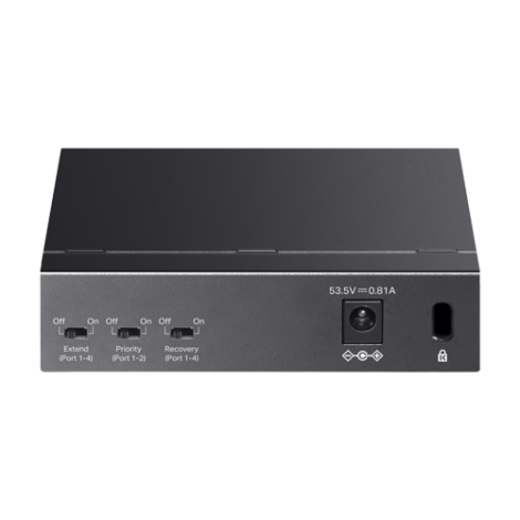 Switch 4 porturi RJ45 10/100 Mbps PoE, 1 port RJ45 10/100 Mbps, Buget PoE 41W, Unmanaged - TP-Link TL-SF1005LP - imagine 2