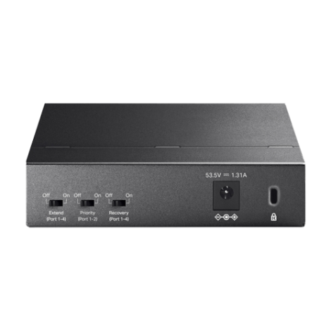 Switch 4 porturi RJ45 10/100 Mbps PoE, 1 port RJ45 10/100 Mbps, Buget PoE 67W, Unmanaged - TP-Link TL-SF1005P - imagine 2