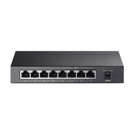 Switch 4 porturi RJ45 10/100 Mbps PoE, 4 x RJ45 10/100 Mbps, Buget PoE 41W, Unmanaged - TP-Link TL-SF1008LP - imagine 2