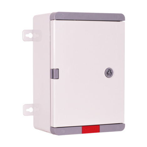 Cutie distributie IP67 din ABS gri, usa mata, placa metalica, 200x300x130 mm PD203013