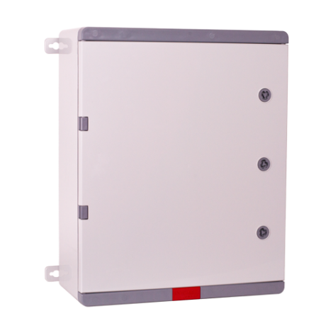 Cutie distributie IP67 din ABS gri, usa mata, placa metalica, 400x500x180 mm PD405018