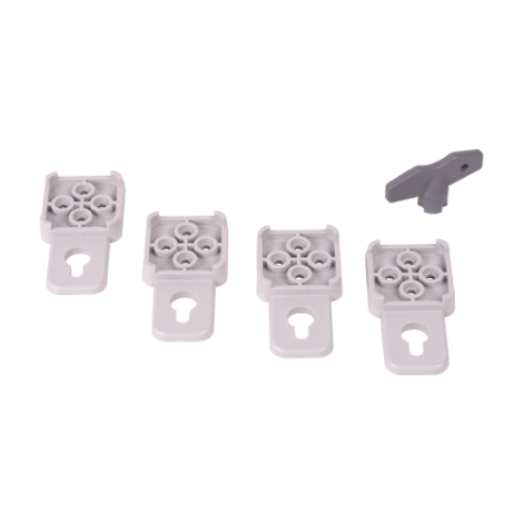 Cutie distributie IP67 din ABS gri, usa mata, placa metalica, 400x500x180 mm PD405018 - imagine 4