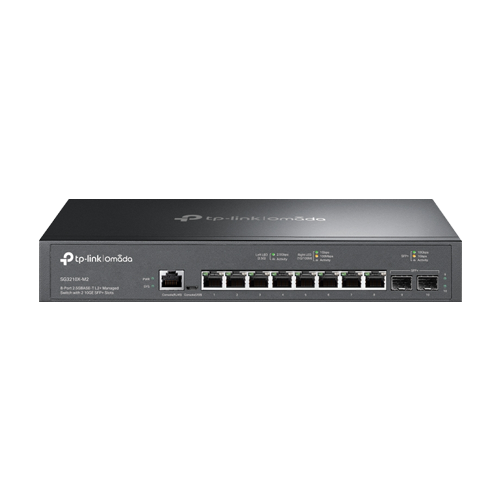 Switch 8 porturi RJ45 2.5G, 2 x SFP+ 10G, L2+ Management, 1U - TP-Link Omada SG3210X-M2