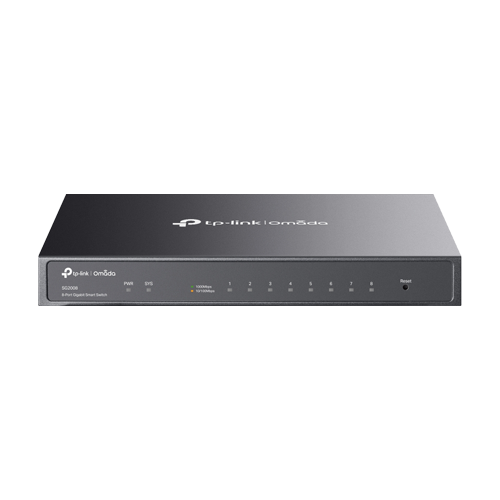 Switch 8 porturi RJ45 Gigabit, L2 Management, 1U - TP-Link Omada SG2008