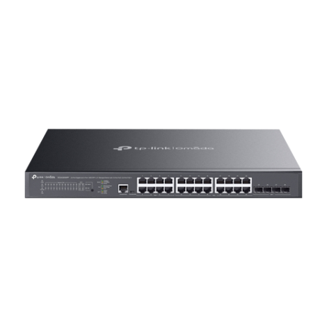 Switch 16 x RJ45 1G PoE+, 8 x RJ45 1G Hi-PoE, 4 x SFP+ 10G, L2 Management, 1U - TP-Link Omada SG3428XMPP