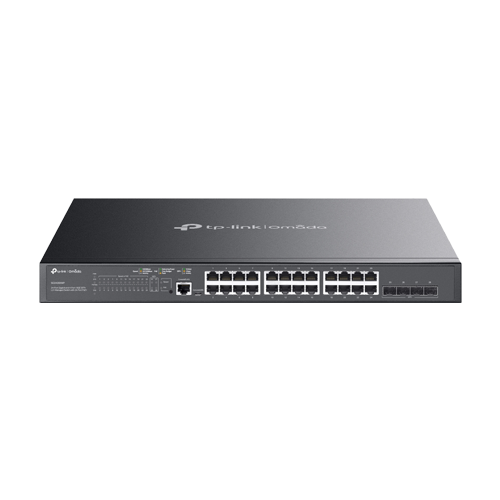 Switch 24 x RJ45 Gigabit PoE, 4 x SFP+ 10G, Buget PoE 384W, L2 Management, 1U - TP-Link Omada SG3428XMP