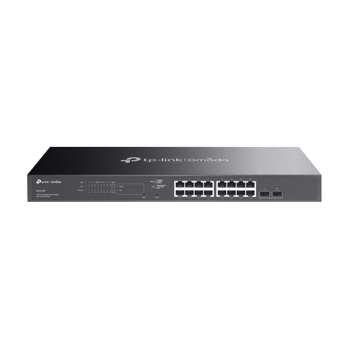 Switch 16 porturi RJ45 Gigabit PoE, 2 x SFP Gigabit, Buget PoE 150W, Management - TP-Link Omada SG2218P