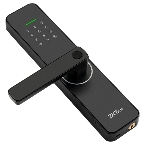 Incuietoare hoteliera WiFi, cititor de amprenta, carduri, tastatura IoT Smart Lock - ZKTeco DL-ML100