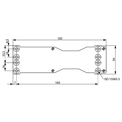 Placa montaj pentru DC200/DC300/DC500/DC700 - ASSA ABLOY DCA120-40 - imagine 2