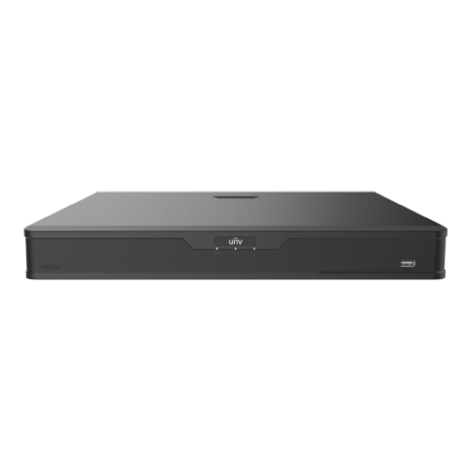 NVR 4K, Easy, 16 canale PoE, max. 12MP, Analiza video, Alarma, 1U - UNV NVR302-16B-P16-IQ