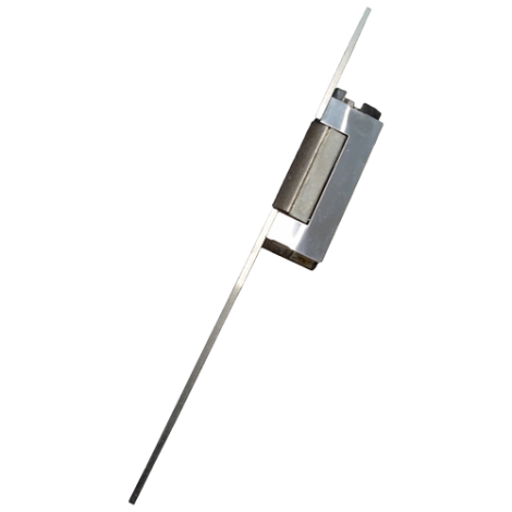 Electromagnet fail safe, 12V, 180mA, contact monitorizare  cu placa suport lunga  - ASSA ABLOY YB37-12D-LR - imagine 2