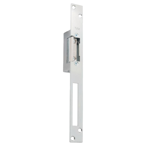 Yala electromagnetica fail locked, 12Vcc, consum redus, 230mA parghie deblocare, cu placa suport lunga - Yale by ASSA ABLOY YB17-12D-LM