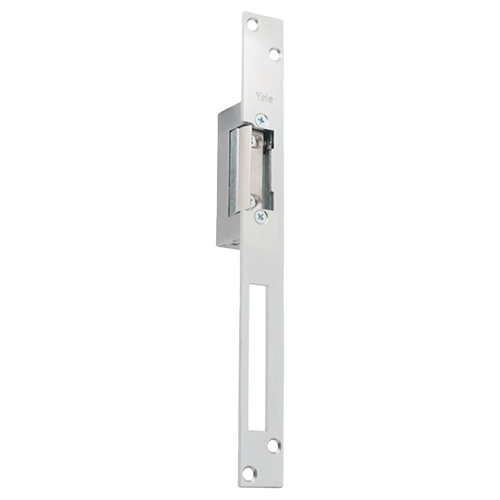 Yala electromagnetica fail locked, 12Vcc, consum redus, 230mA parghie deblocare, cu placa suport lunga - Yale by ASSA ABLOY YB17-12D-LM
