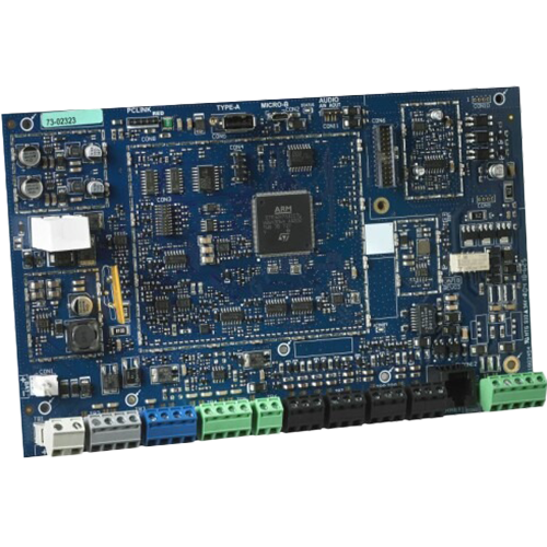 Placa centrala SERIA PRO, 8 zone extensibila la 32 zone fir/radio, 4 partitii - DSC HS3032PCBEN