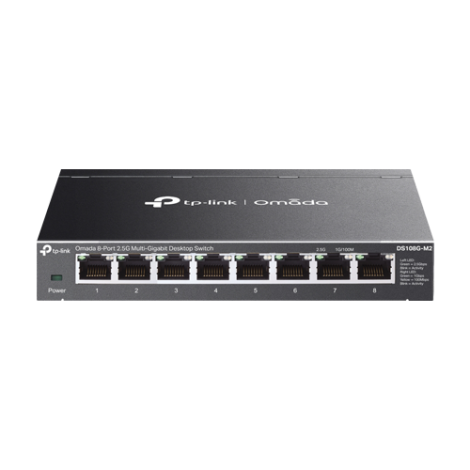 Switch 8 porturi RJ45 2.5G, Unmanaged - TP-Link Omada DS108G-M2