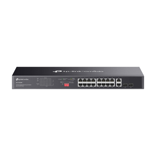 Switch 16 x RJ45 1G PoE, 2 x combo SFP/RJ45 1G, Buget PoE 250W, Unanaged, 1U - TP-Link Omada DS1018GMP