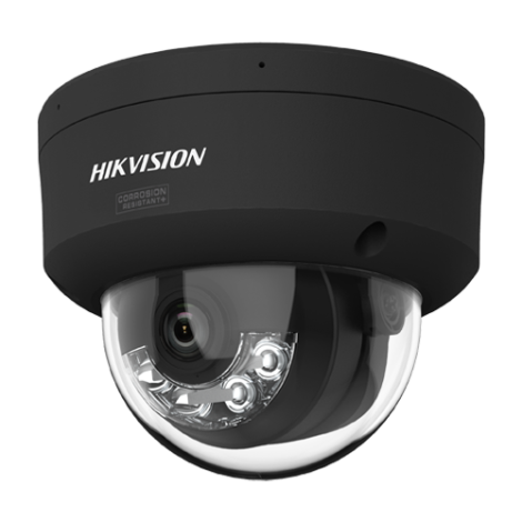 Camera IP 4MP, lentila 2.8mm, IR 30m, WL 30m ColorVu3, 2xMic, Alarma, IK10, NEAGRA - HIKVISION DS-2CD2147G3-LIS2UY-2.8mm-BLACK - imagine 3