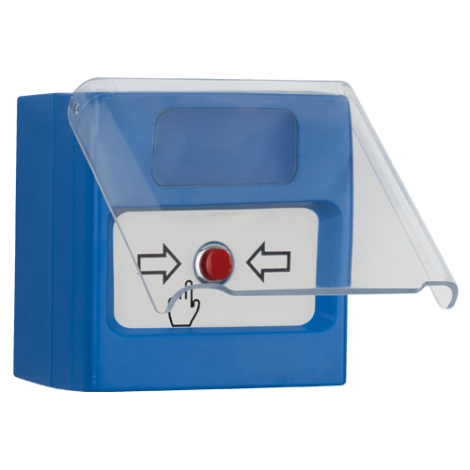 Buton manual oprire de urgenta/temporar, de interior, capac protectie, compatibil cu IVY - TELETEK SensoMAG-MHB50 - imagine 3