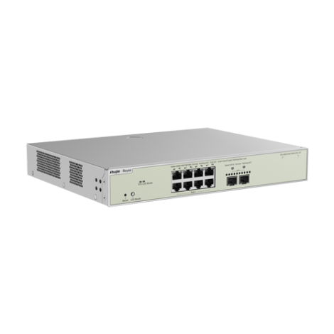 Switch 8 porturi RJ45 2.5G PoE++, 2 porturi SFP+ 10G, L3 Cloud Management - Ruijie RG-NBS5300-8MG2XS-UP - imagine 2