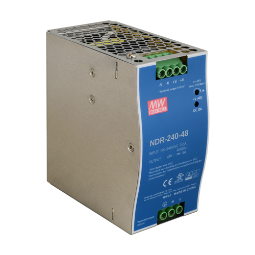 Sursa de alimentare in comutatie, 48V/5A, 240W, sina DIN - MEAN WELL NDR-240-48