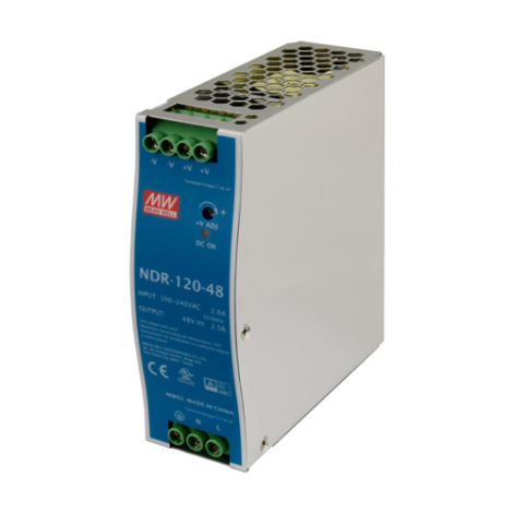 Sursa de alimentare in comutatie, 48V/2.5A, 120W, sina DIN - MEAN WELL NDR-120-48 - imagine 3