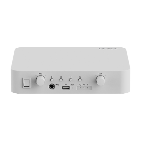 Amplificator IP 1 zona, 40W, Alarma, USB, Bluetooth - HIKVISION DS-QAE1A40G1-VB