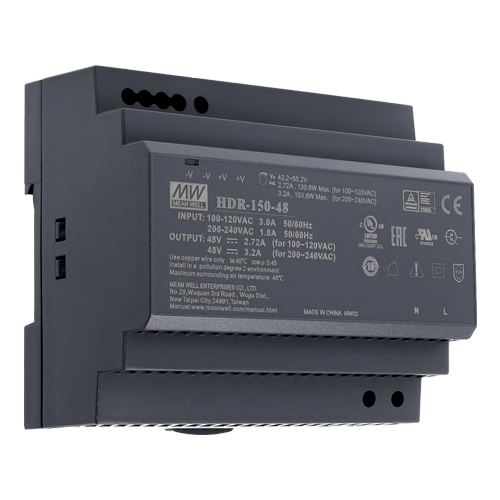 Sursa de alimentare in comutatie, 48V/3.2A, 153W, sina DIN - MEAN WELL HDR-150-48