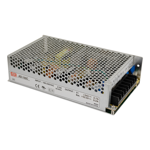 Sursa de alimentare in comutatie, 48 ~ 58V/2.7A, 156W, cu back-up - MEAN WELL AD-155C