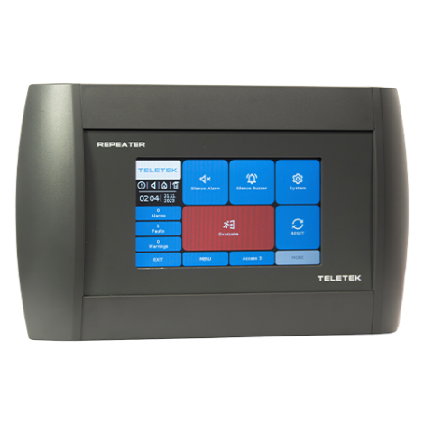 Repetor cu display TFT 7' touch screen pentru centrale IRIS/SIMPO - Teletek RepeaterTFTIRIS/SIMPO