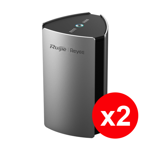 Kit 2 x Router Mesh Wi-Fi 6 Dual Band, AX3200, 4 x RJ45 1G, 4 dBi, Cloud Management - Ruijie RG-M32(2PACK)