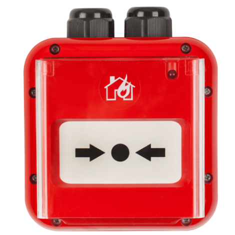 Buton adresabil de alarmare incendiu, de exterior, IP67, cu izolator  - TELETEK SensoIRIS-MCP150IP67 - imagine 2