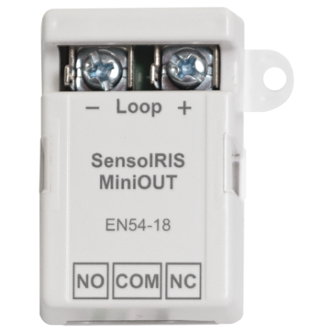 Modul compact cu o iesire de releu fara monitorizare, 24 V CA, EN54-18 - TELETEK SensoIRIS-MiniOUT - imagine 2
